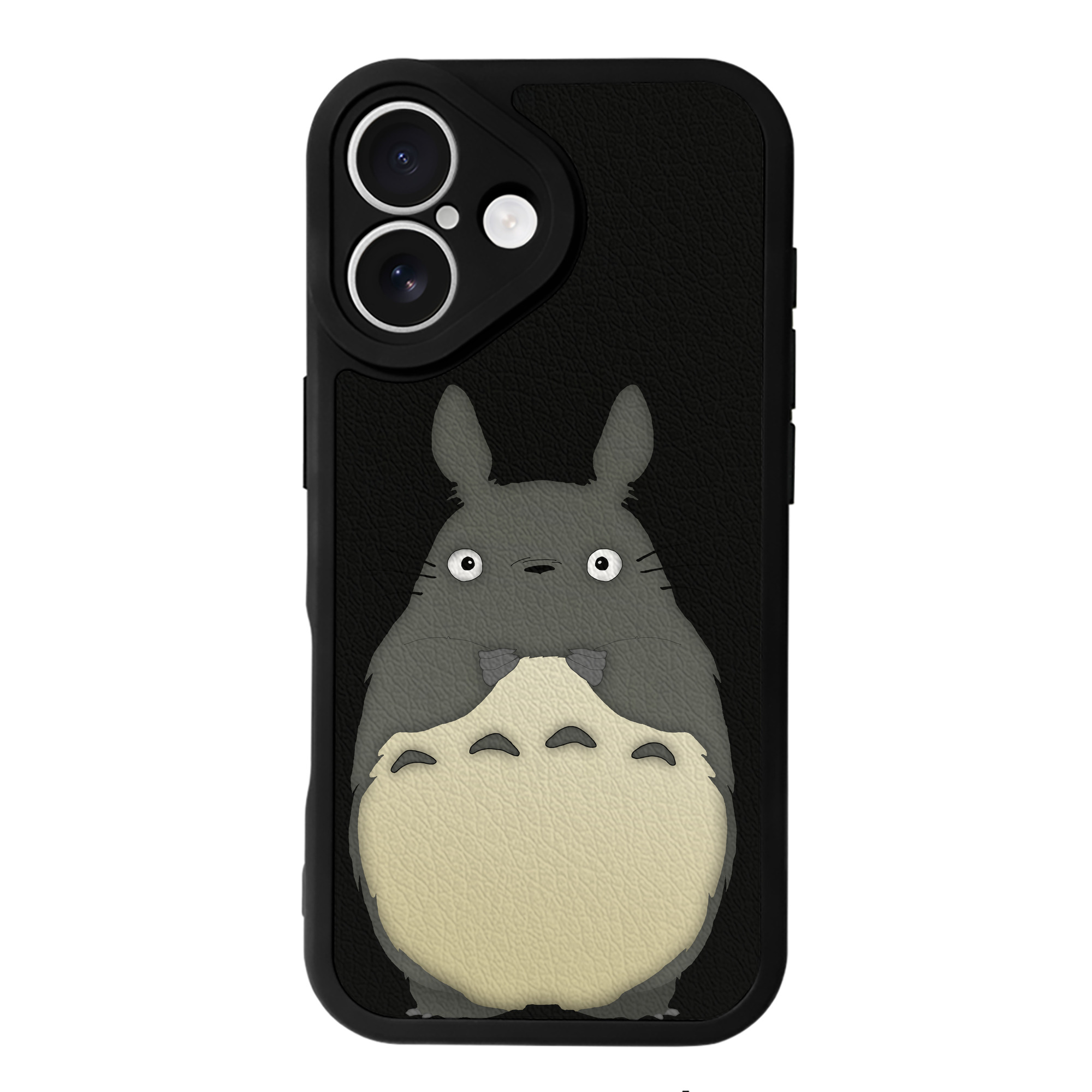 （画像用） となりのトトロ 草壁メイ 草壁サツキ My Neighbor Totoro Satsuki Kusakabe Mei Kusakabe 【iPhone 16シリーズ対応】シリコンスマホケース（レザー調） 材質：シリコン